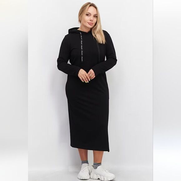 NWT KENDALL + KYLIE Top Ring Sweater Hoodie Dress XS - Picture 7 of 8